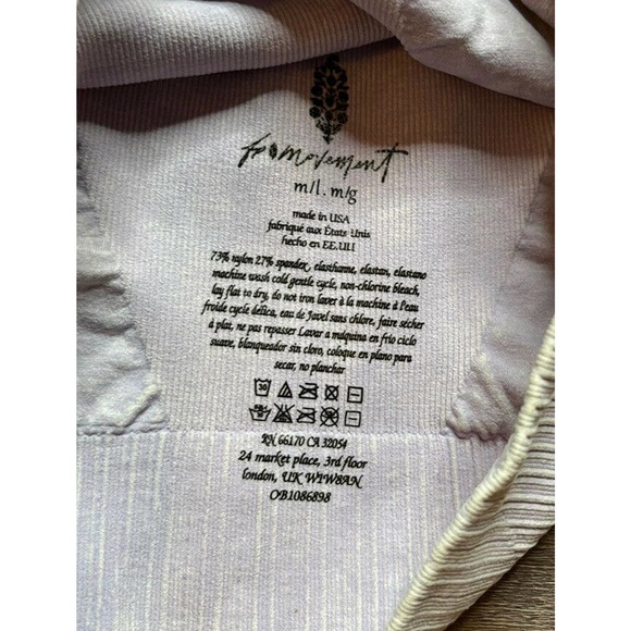 Free Movement Light Purple Thick Strap Bra Womens M/L NWT J7 - Picture 4 of 7